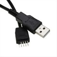 thumbnail image 3 of 9 Pin USB Header to USB Cable, USB 2.0 Type A Male to 9 Pin Male Motherboard Cable Cord, 3 of 5