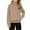 Khaki, variant on Kids Pullover Hoodie with Half Zip Front Kangaroo Pocket Long Sleeve Soft Fleece Hooded Sweatshirt for Girls Boys