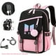 thumbnail image 4 of Kpop BTS Mochila Con Cable De Audio USB Puerto De Carga HAPPY ME Rosa, 4 of 7
