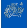 thumbnail image 2 of Grow Inspirational Vintage Botanicals Adult Royal Blue Crew Neck Short Sleeve Tee-3XL, 2 of 4