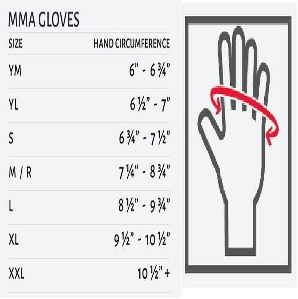 Combat Sports Pro Style MMA Gloves Grappling Sparring Kickboing Muay Thai Punching Bag Training Adult Small Blue