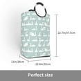 thumbnail image 3 of Picia White Swan Laundry Basket With Handles Laundry Hamper Toys Storage Organizer Foldable Bucket Washing Bin Dirty Clothes Bag For Home Bathroom Bedroom Dorm, 3 of 6
