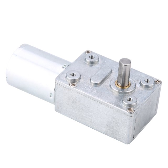 Motor de engranaje helicoidal ANGGREK turbo reversible 10 kgcm autoblocante para coche y barco