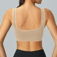thumbnail image 5 of Women's Spaghetti Strap Bra No Underwire Bra Feature V-Neck Soft Bra Style W-1435 Beige S, 5 of 5