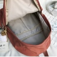 thumbnail image 4 of LinYooLi Fashion Canvas Nylon Backpack Satchel for Women Men, Large Shoulder Bag Removable Pendant, 4 of 5
