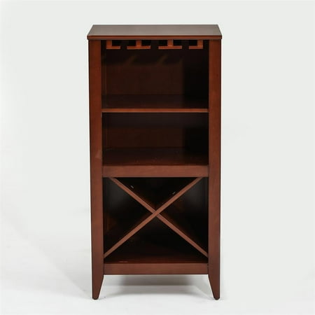 Walnut Wine Cabinet - Walnut Finish Wine Cabinet