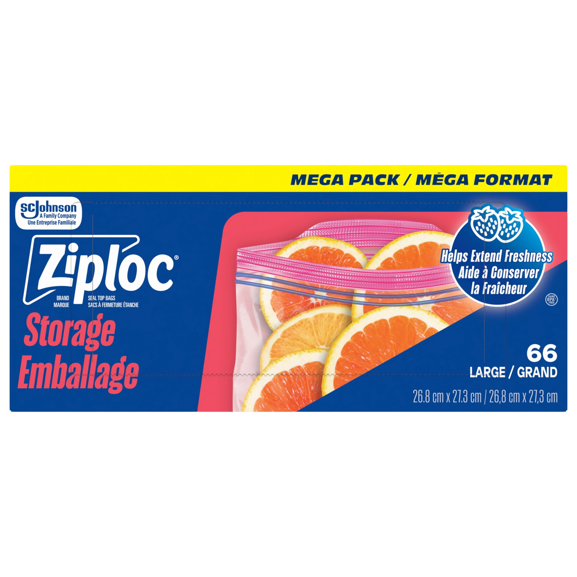 Ziploc® Brand Bags - Storage Large Mega 66ct