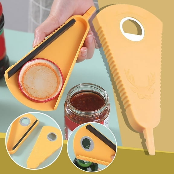 Multifunctional Beer Bottle Opener Plastic Can Screw Cap Non-Slip Lid Opener Holiday Savings Gifts