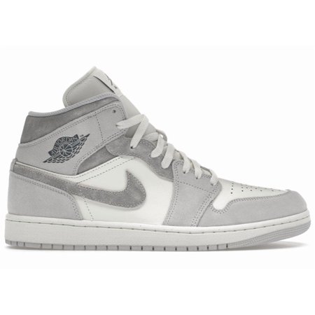 Jordan Men's 1 Mid SE Neutral Grey Sail Basketball Shoes, from StockX