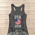 thumbnail image 1 of Women's Football Graphic Tank Tops, Women's Sleeveless Running Tank Top, Breathable Lightweight Sports Vest for Workout, Gym, Yoga, Training for Soccer Tournament 2026 Gray Size: 2XL, 1 of 5