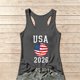 thumbnail image 1 of Women's Football Graphic Tank Tops, Women's Sleeveless Running Tank Top, Breathable Lightweight Sports Vest for Workout, Gym, Yoga, Training for Soccer Tournament 2026 Gray Size: M, 1 of 5