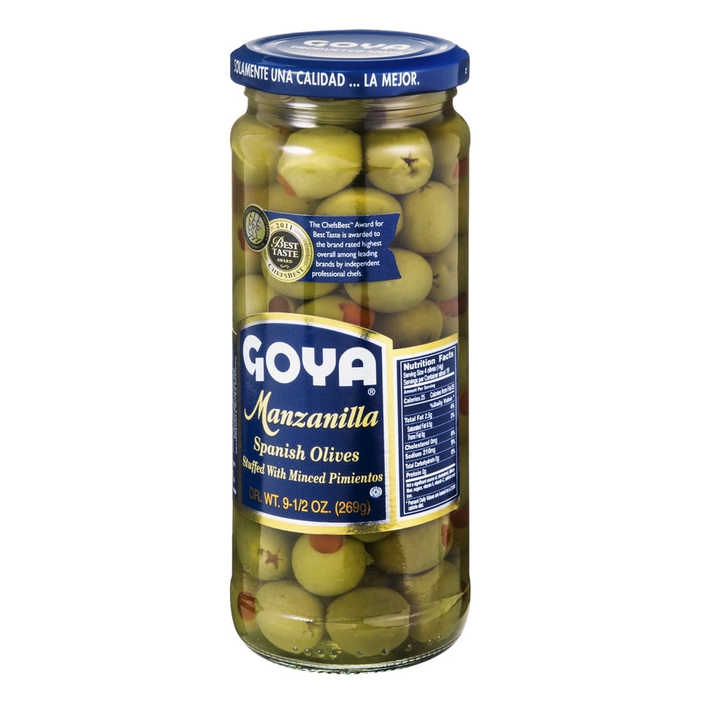(3 pack) Goya Olives, 9.5 oz