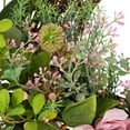 thumbnail image 4 of Northlight Peony Mixed Floral Half Spring Wreath - 28" - Pink, 4 of 7