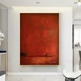 thumbnail image 2 of Wabi-Sabi Abstract Wall Art Large Brown Minimalist Painting Brown Wall Art Brown Texture Painting Brown Black Abstract Painting, 2 of 7