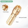 thumbnail image 2 of Uxcell Juego de Mandriles de Latón de 10 Piezas, 1/8 Pulgada/ 3.2 mm, Diámetro del Vástago de 4.8mm para Herramientas Rotativas [Dorado], 2 of 6