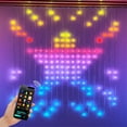 thumbnail image 5 of Guirnalda de luces LED de 3 x 3 m y 400 ledes con control por aplicación inteligente RGB, diseño DIY, cadena de luces navideñas para decoración de festivales, novedad de 2024, 5 of 5