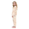thumbnail image 4 of Fluffy Pajamas Set Fuzzy Winter Warm Pj Sets Pullover Tops and Long Pants Bunnies and Daisies Pattern X-Small, 4 of 8