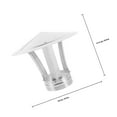 thumbnail image 4 of IFANLANDOR 1Pcs Waterproof Chimney Cap Cover for Outdoor Use 9.43X9.43X6.88in, 4 of 7