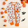 thumbnail image 2 of Vividxx Kids Halloween Jumpsuit Adorable Girls Romper & Jumpsuit With Pumpkin Bat Print Zipper Closure Ideal For Halloween Celebrations And Outdoor For Young Children 18-24 Months, 2 of 7