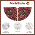 thumbnail image 3 of Rateoe Rose Flowers Pattern Christmas Tree Skirt with Ties , Christmas Tree Decorations, Farmhouse Christmas Decor Xmas Holiday Decorations-36", 3 of 6
