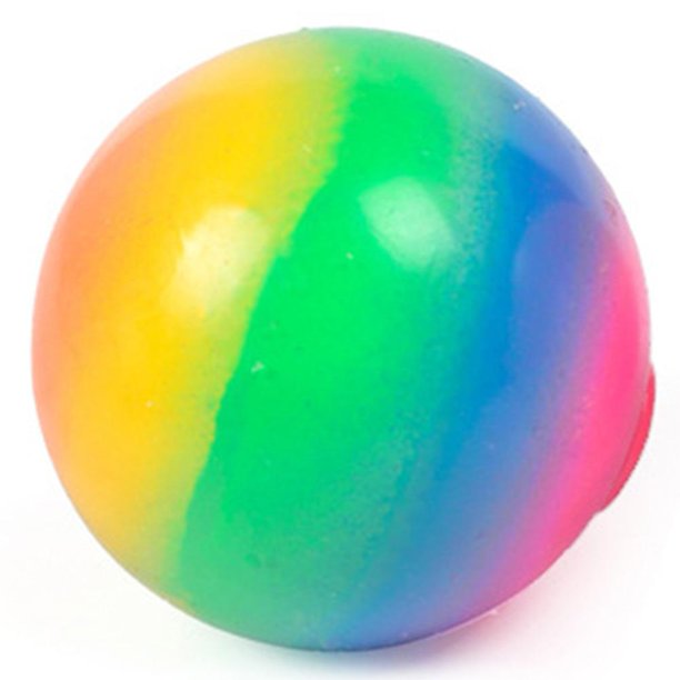 7cm Hands Touch Toy Los mejores regalos Stretch Rainbow Ball Descompresión Juguetes Uso diario