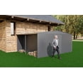 thumbnail image 3 of Metal Outdoor Storage Shed 13FT x 11FT, Metal Shed Kit with  Dual-Zone Storage, Metal Sheds Outdoor Storage for Backyard Garden Patio Lawn, Black, 3 of 7