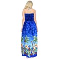 thumbnail image 2 of HAPPY BAY Women's Sleeveless Tube Top Long Evening Slit Dress Strapless Dresses for Women One Size Lake Blue_AB597, 2 of 3