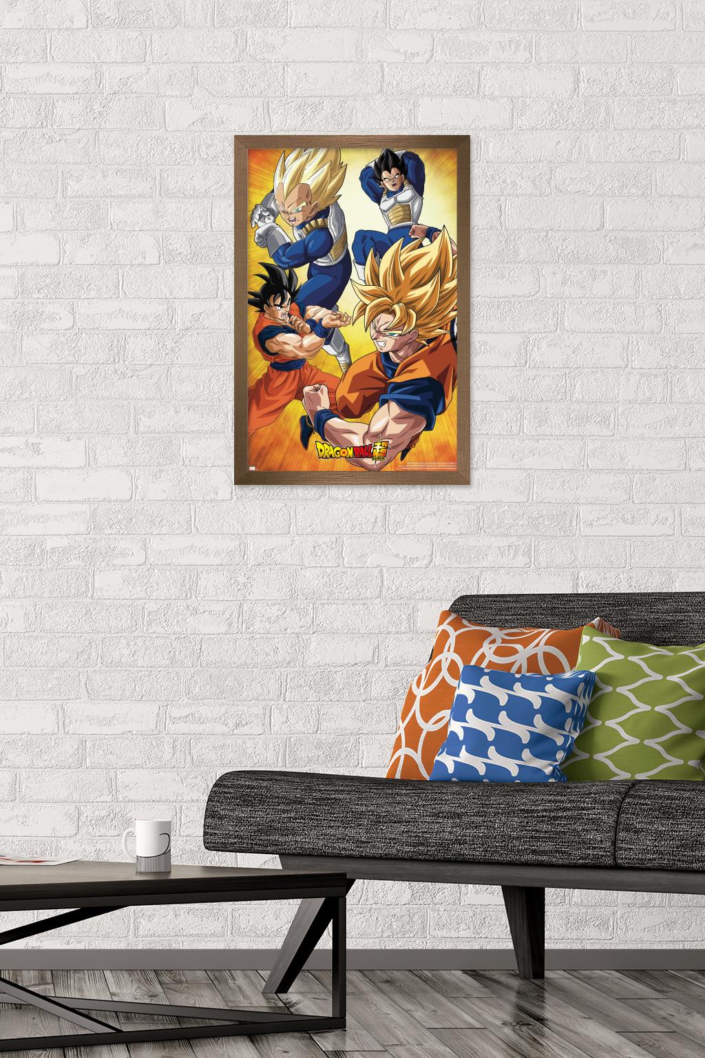 Dragon Ball Super - Orange Wall Poster, 14.725" x 22.375", Framed