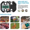 thumbnail image 5 of Báscula de equipaje con gancho de acero inoxidable de 1 pieza, báscula de equipaje electrónica LCD portátil digital, báscula de equipaje agrícola para el hogar de 150 kg (negra), 5 of 5