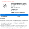 thumbnail image 2 of Front Control Arm and Ball Joint Kit - Compatible with 1990 Jeep Wagoneer Limited, 2 of 2