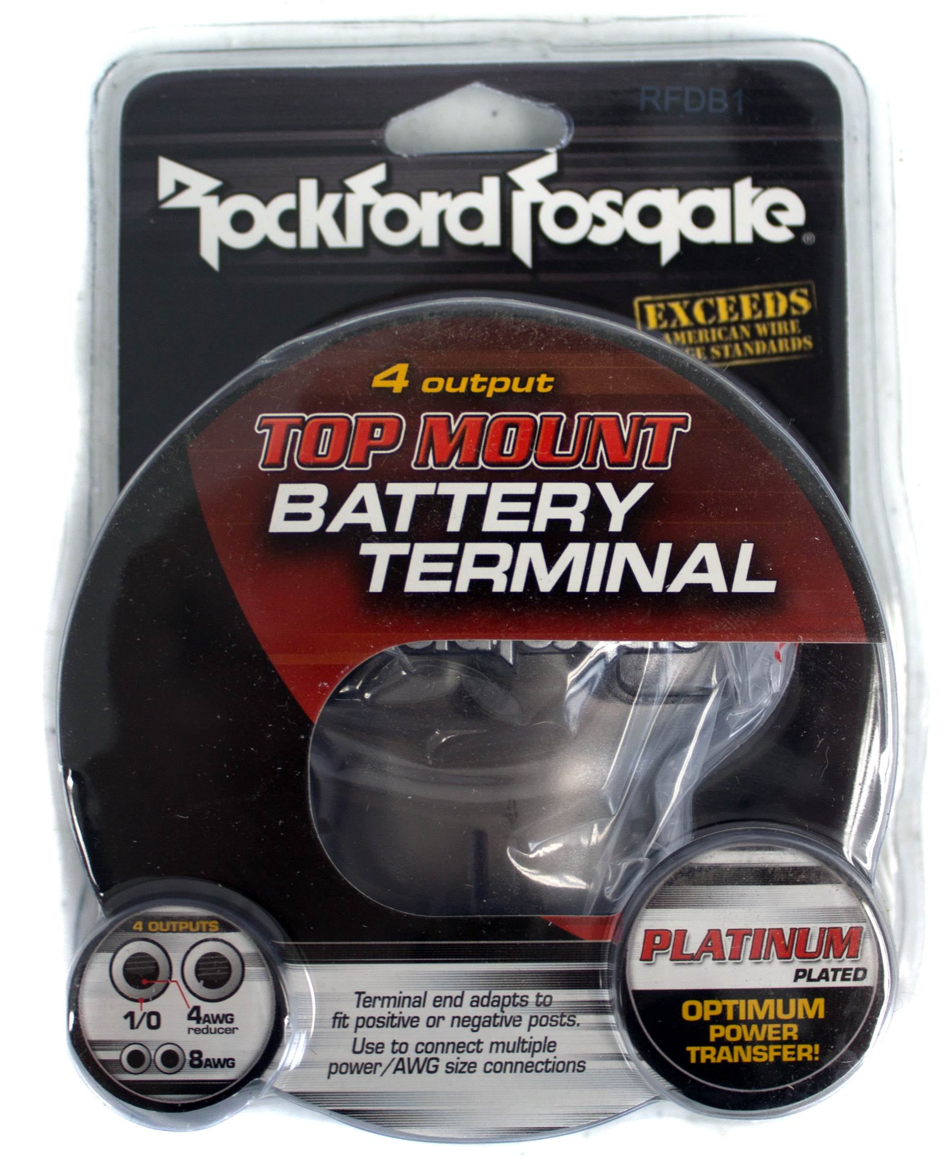 Pair Rockford Fosgate RFDB1 1/0 Or 4-Gauge Positive ...