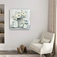 thumbnail image 4 of 40" Rustic Grey Flowers Canvas Wall Art, 4 of 4