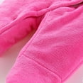 thumbnail image 4 of Hwmodou Baby Hooded Bodysuits Boys Girls Fuzzy Blend Snowsuit Coat Warm Hooded Jumpsuit Fall Winter Durable Baby Onesies,6-9M, 4 of 8
