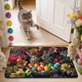 thumbnail image 4 of Easter Day Decorative Floor Mat Colorful Rectangle Rug, 23.62x15.75 Inches Non-Skid Absorbent Carpet for Front Door Kitchen Indoor Use, Dirt Proof Easy Clean Holiday Theme Home Accent, 4 of 7