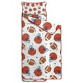 thumbnail image 2 of White Background Football Helmets Pattern Toddler Nap Mats for Kids Preschool,Sleeping Mat Bag or Kids,Toddler Sleeping Bag,Toddler Nap Mat or Daycare, 2 of 6