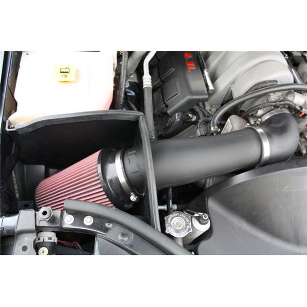 Black Textured Cold Air Intake Kit with Red Filter for 20062010 Jeep