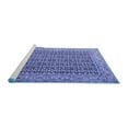thumbnail image 2 of Ahgly Company Machine Washable Indoor Square Persian Blue Traditional Area Rugs, 4' Square, 2 of 4