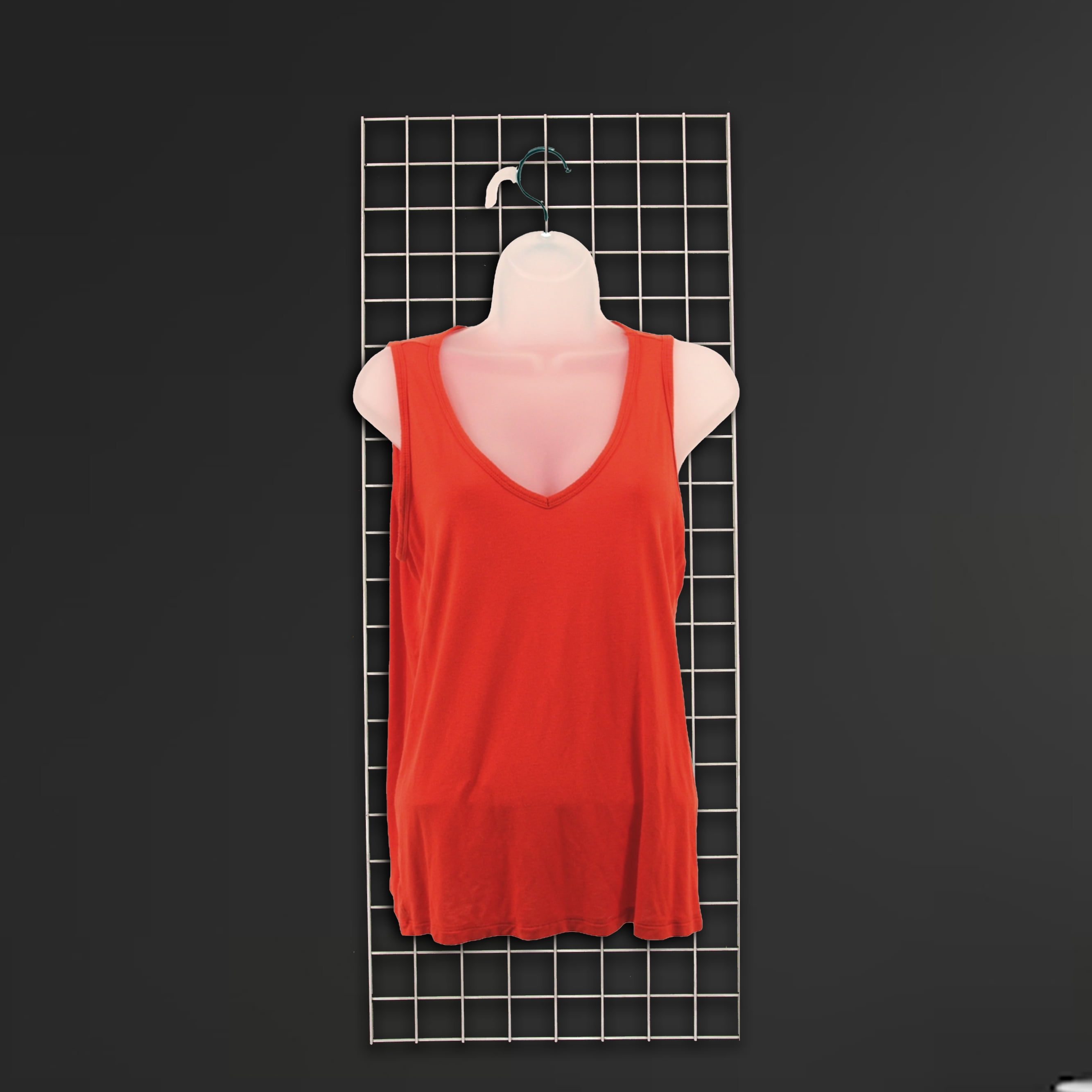 SSWBasics Female Shatterproof Molded Frosted Shirt Form With Hook -  Fits Women’s Sizes 5-10 - Hanging Fashion Form Mannequin to Display Clothing and Accessories