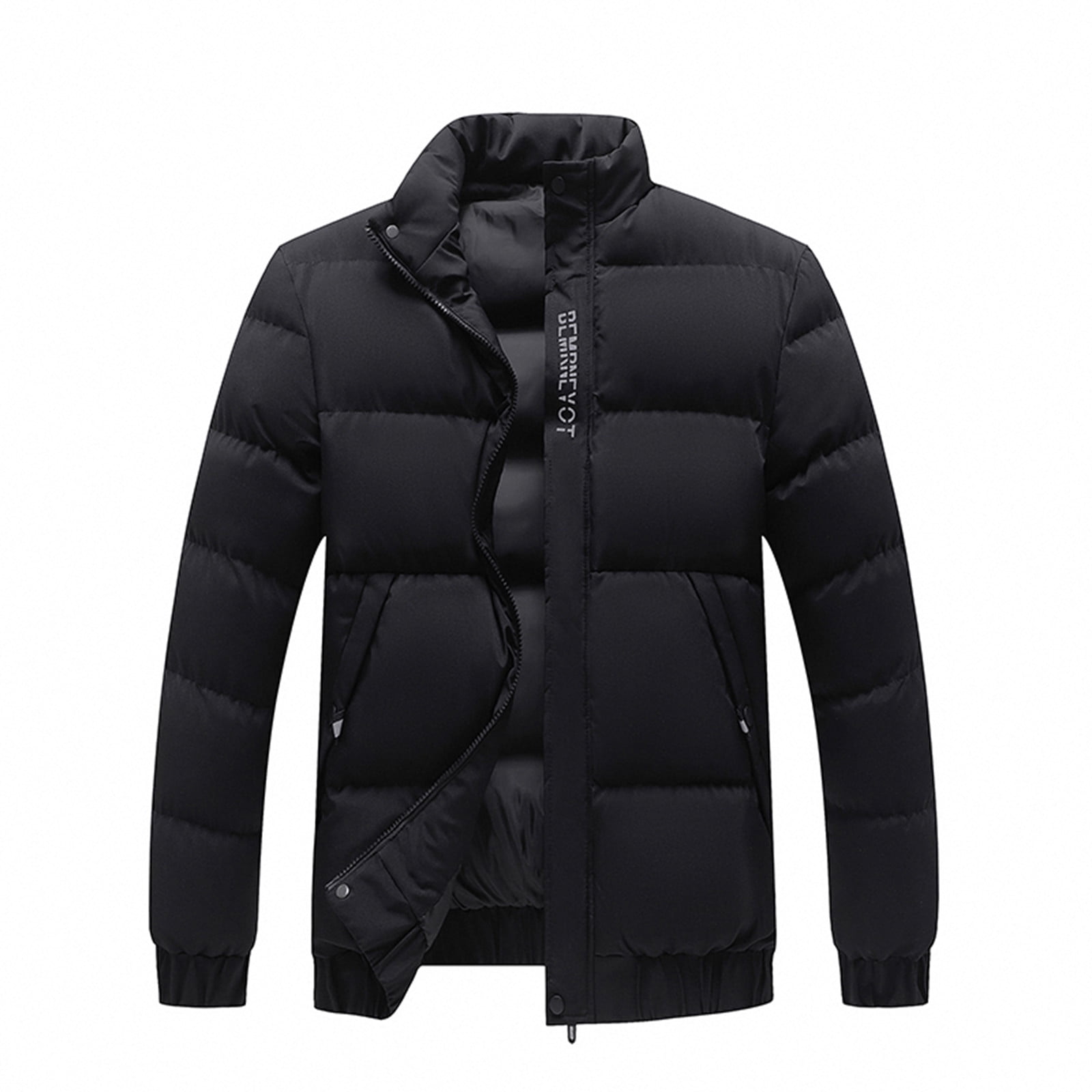 Men's Plus Velvet Padded Thicker Casual Zipper Down Parka Jacket Winter  Warm Cotton Clothes Loose Thicke Windproof Waterproof Hiking Punching Jacket  BCA - Walmart.com
