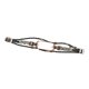 thumbnail image 5 of Para Xiaomi Mi Band 7 correa de cuero Metal Snap Retro DIY reloj inteligente pulsera de repuesto negro y dorado, 5 of 5
