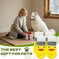 thumbnail image 7 of TELOLY 4Pcs Dog Socks,Anti-Shedding Cotton Knit Dog Socks to Prevent Licking Paws,For Small Puppy Dog Socks,Yellow1, 7 of 7