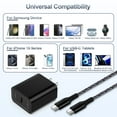 thumbnail image 6 of USB C Charger, 2PACK Charging Block Type C with 2PACK Type C Cables 6FT3FT Hootek USB C Brick 20W PD Type C Charger 3ft6ft USB C Block Plug Android Phone Charger Block with USB C Charging Cable,Black, 6 of 7