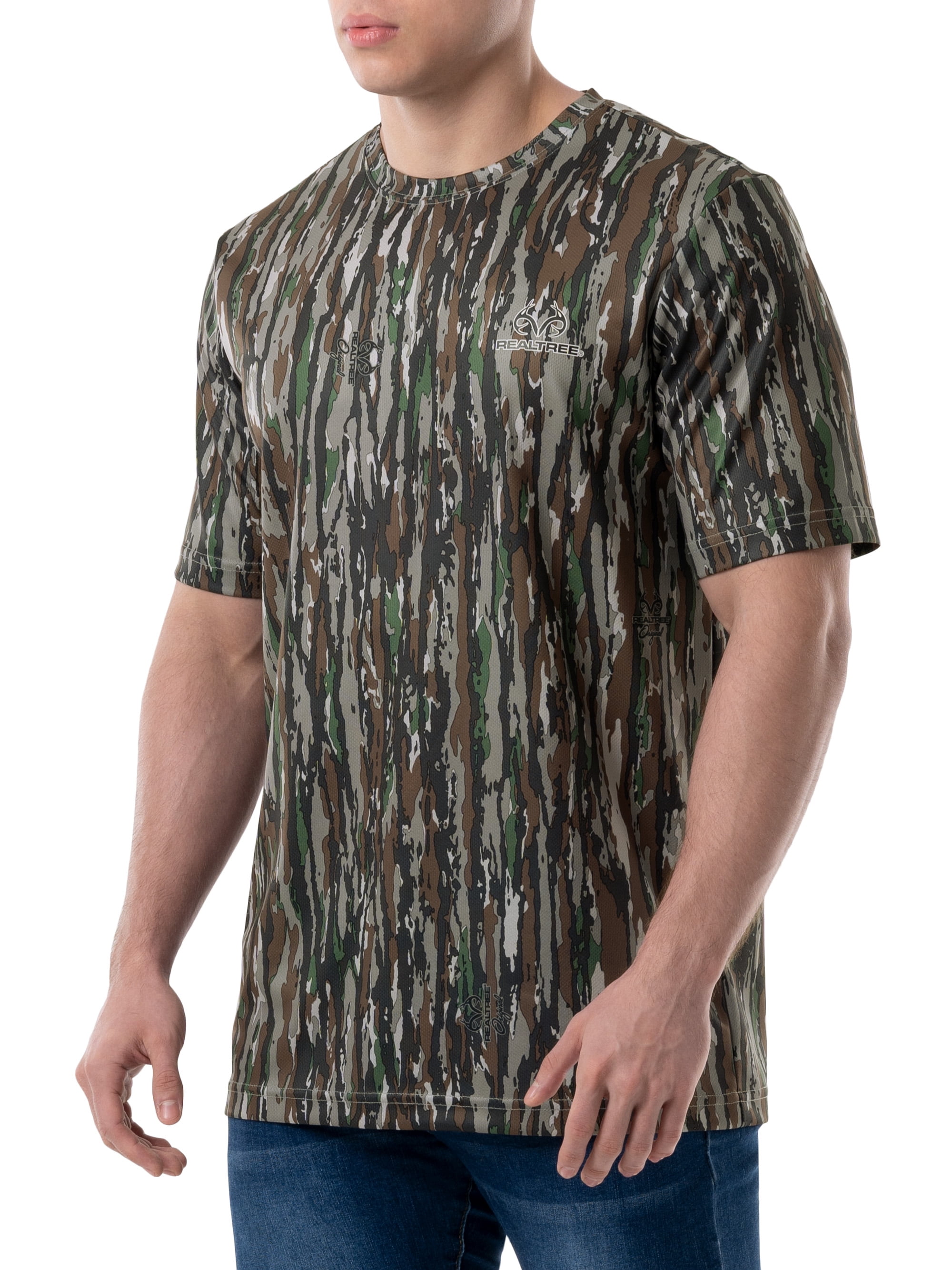 Realtree Men's Short Sleeve Performance Camo Tee 2-Pack Bundle