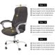thumbnail image 2 of Office Chair Desk Cover Water Resistant Grey Stretch Jacquard, 2 of 4