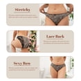 thumbnail image 5 of CF Leopard Print Womens Underwear Sexy Lace Bikini Panties Pack Stretch Women's Hipster Panties, Soft Comfort Ladies briefs Smooth Animal Print Underpant(4C,L), 5 of 7