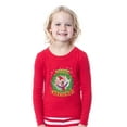 thumbnail image 4 of Chuck E. Cheese Christmas Merry Cheesemas 2PC Long-Sleeve Tight-Fit Holiday Matching Family Pajama Set For Adults Kids, 4 of 5