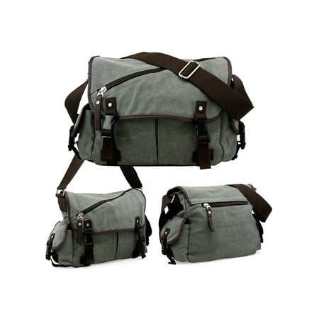 Men Messenger Bag School Shoulder Canvas Bag Vintage Crossbody Satchel Laptop Business Bags