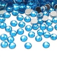 thumbnail image 6 of EOEMY 2000 Acrylic Faceted Round Flatback Rhinestone Gems 4mm 16Ss Color Selection-Light Blue, 6 of 7