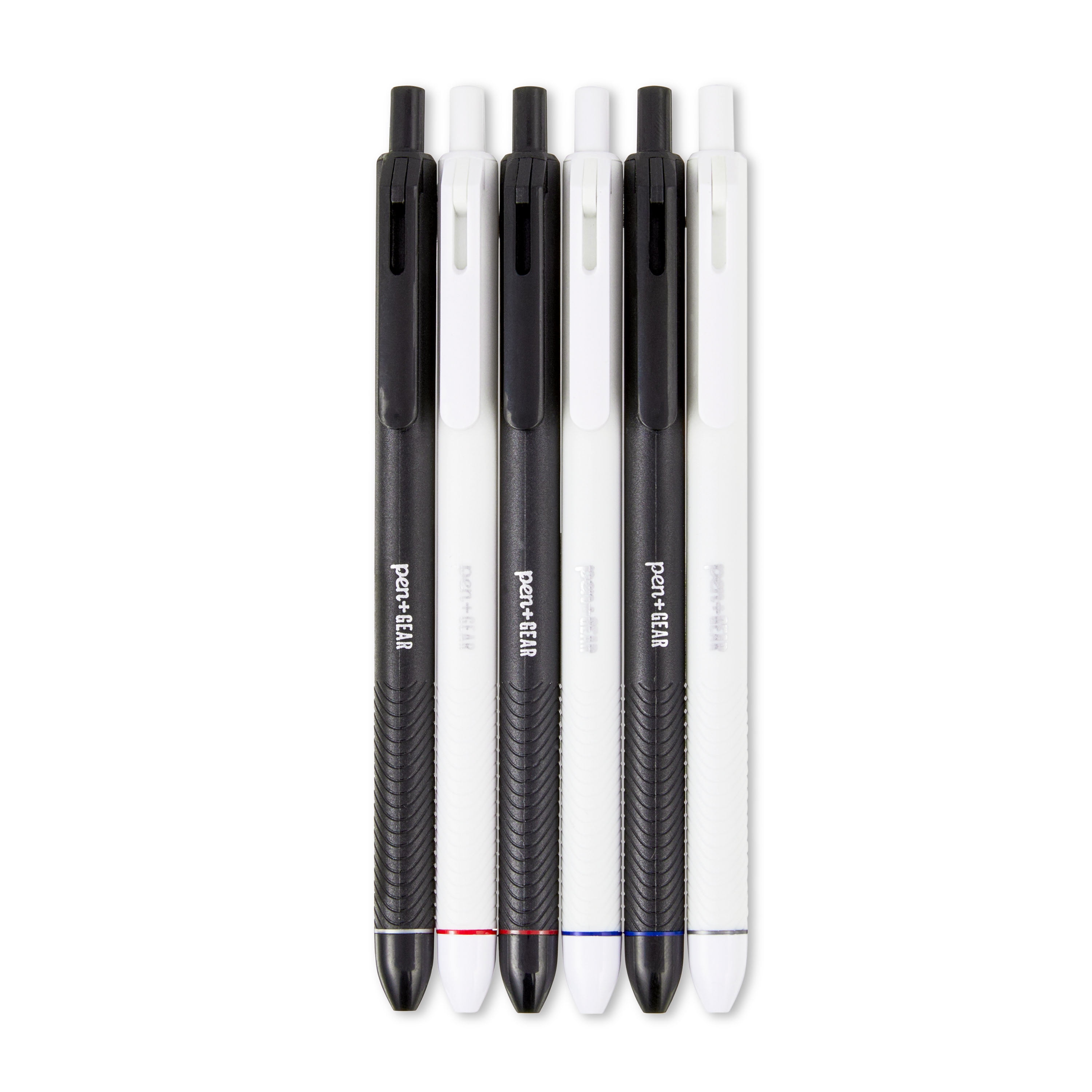 (6 pack) Pen+Gear Retractable Gel Pens, 0.7 mm, Assorted Colors, 6 Count