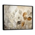 thumbnail image 2 of Designart "Beige Botanical Expressions III" Abstract Botanicals Floater Framed Canvas Art Print, 2 of 7
